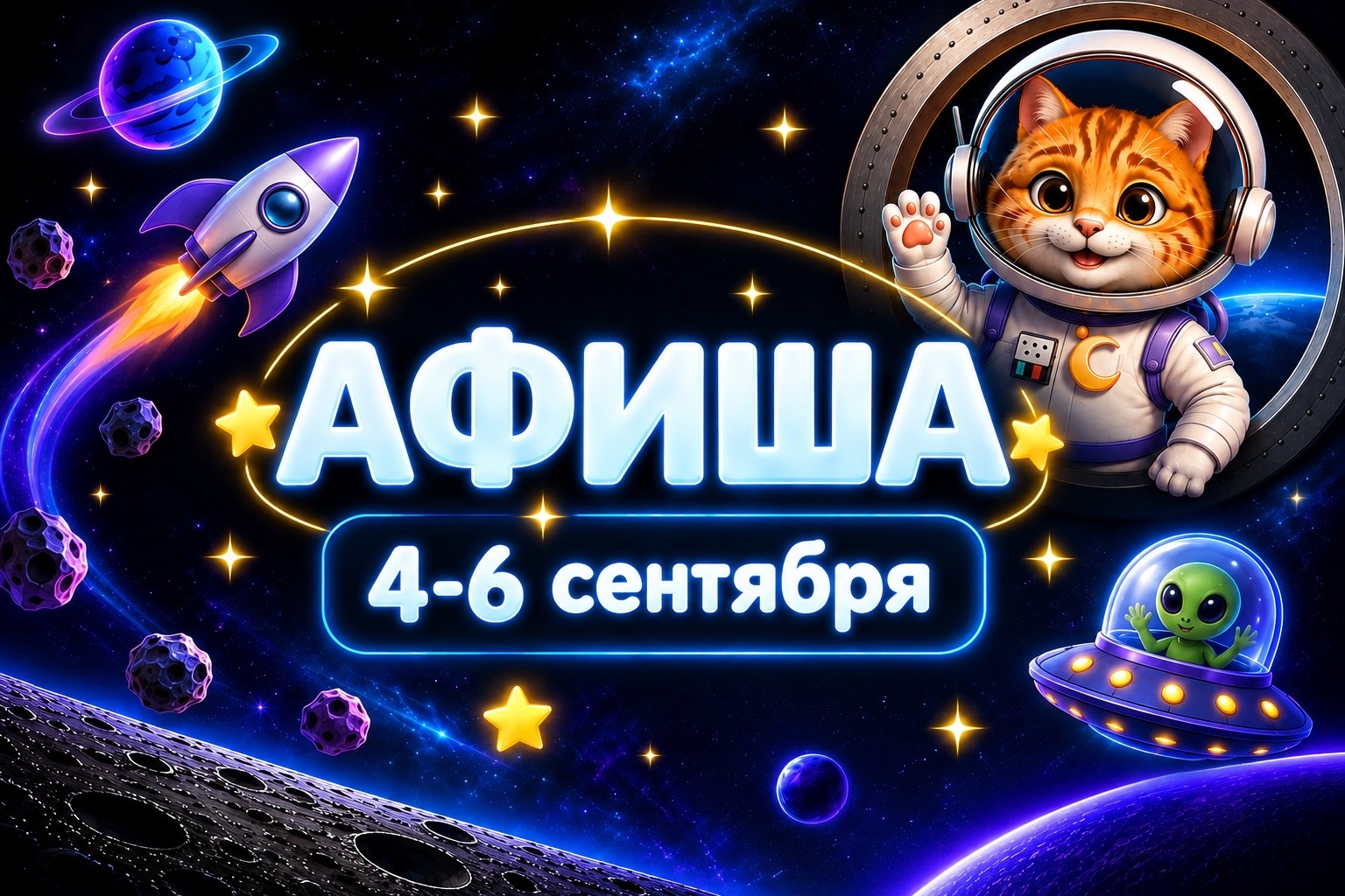 Афиша 4-6 сентября