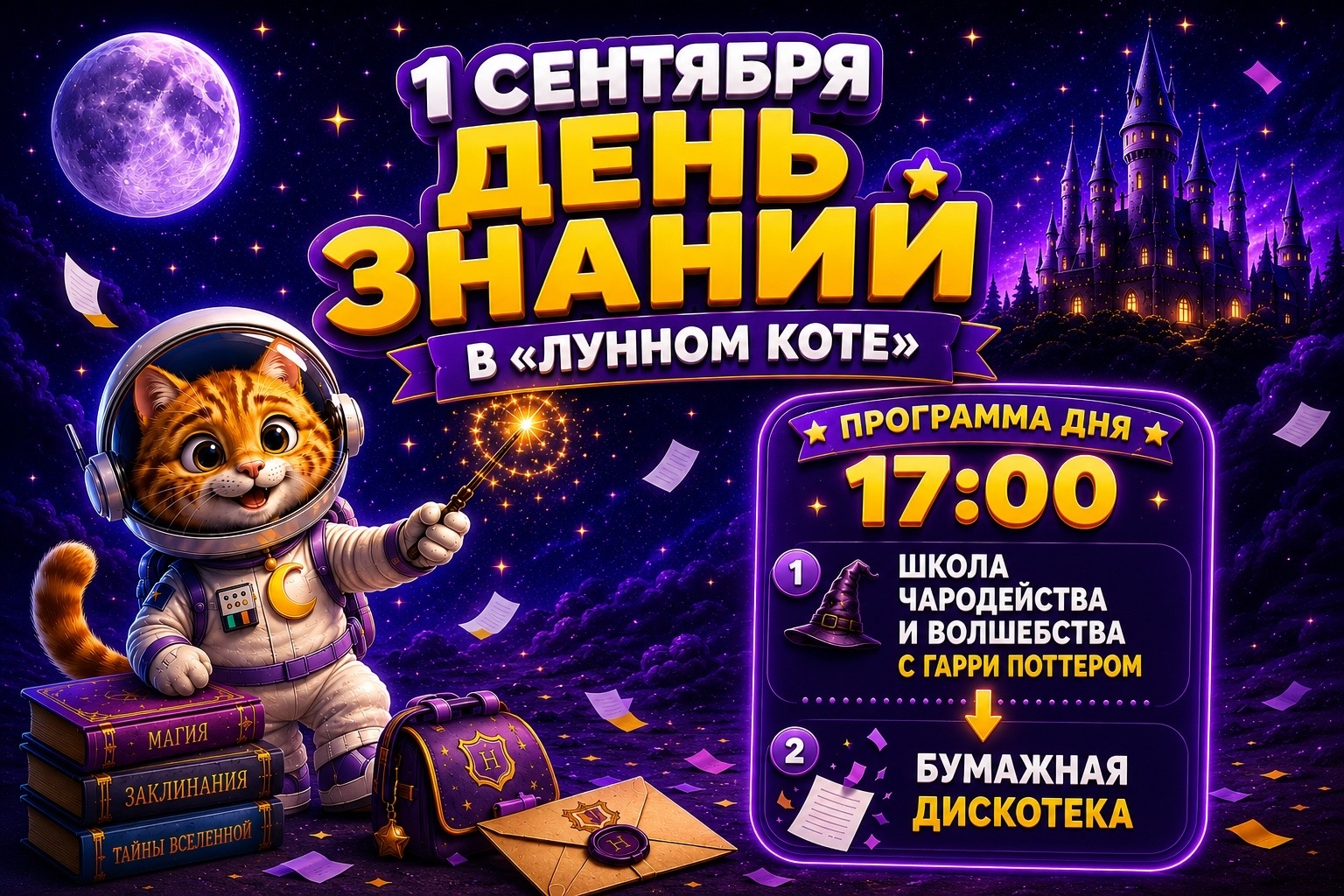 1 сентября в "Лунном коте"