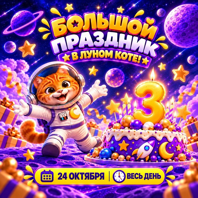 24 октября - День рождения Лунного кота!